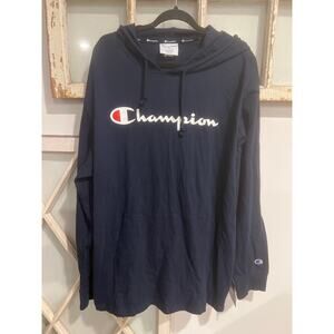 NWT Champion size 2XL navy blue hoodie top